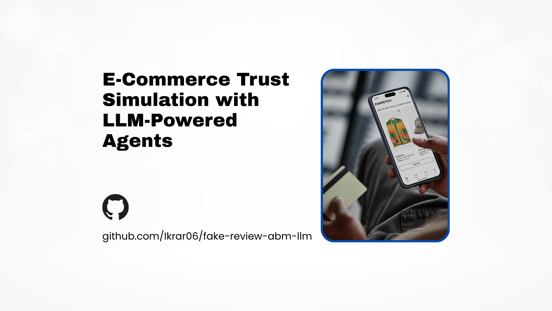 Cover image for project E-Commerce Trust Simulation with LLM-Powered Agents