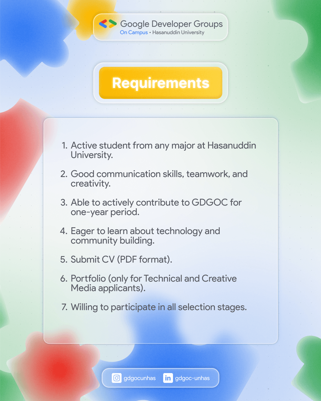 Open Recruitment Core Team 3