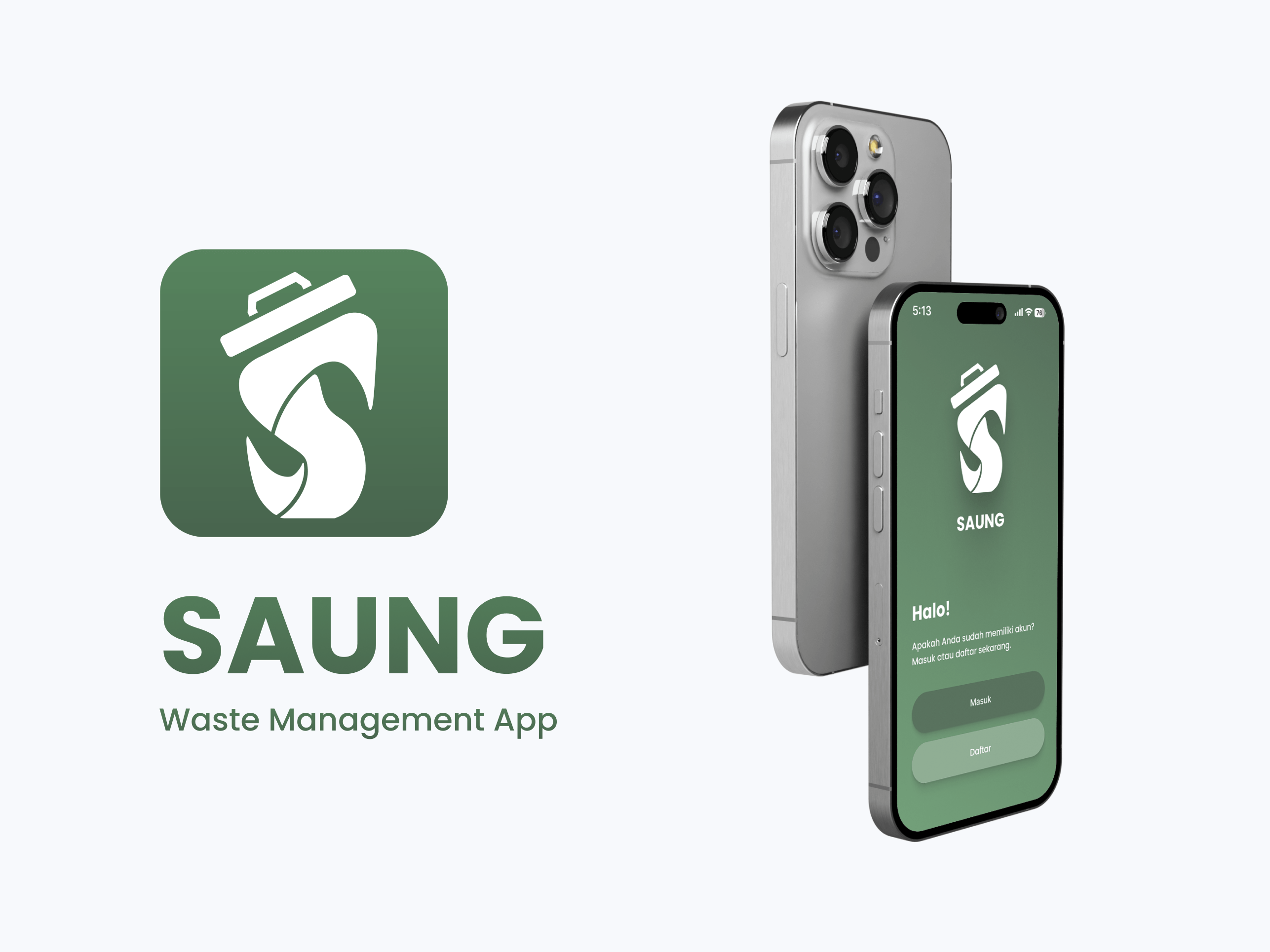 Cover image for project SAUNG - Waste Management UI/UX Design