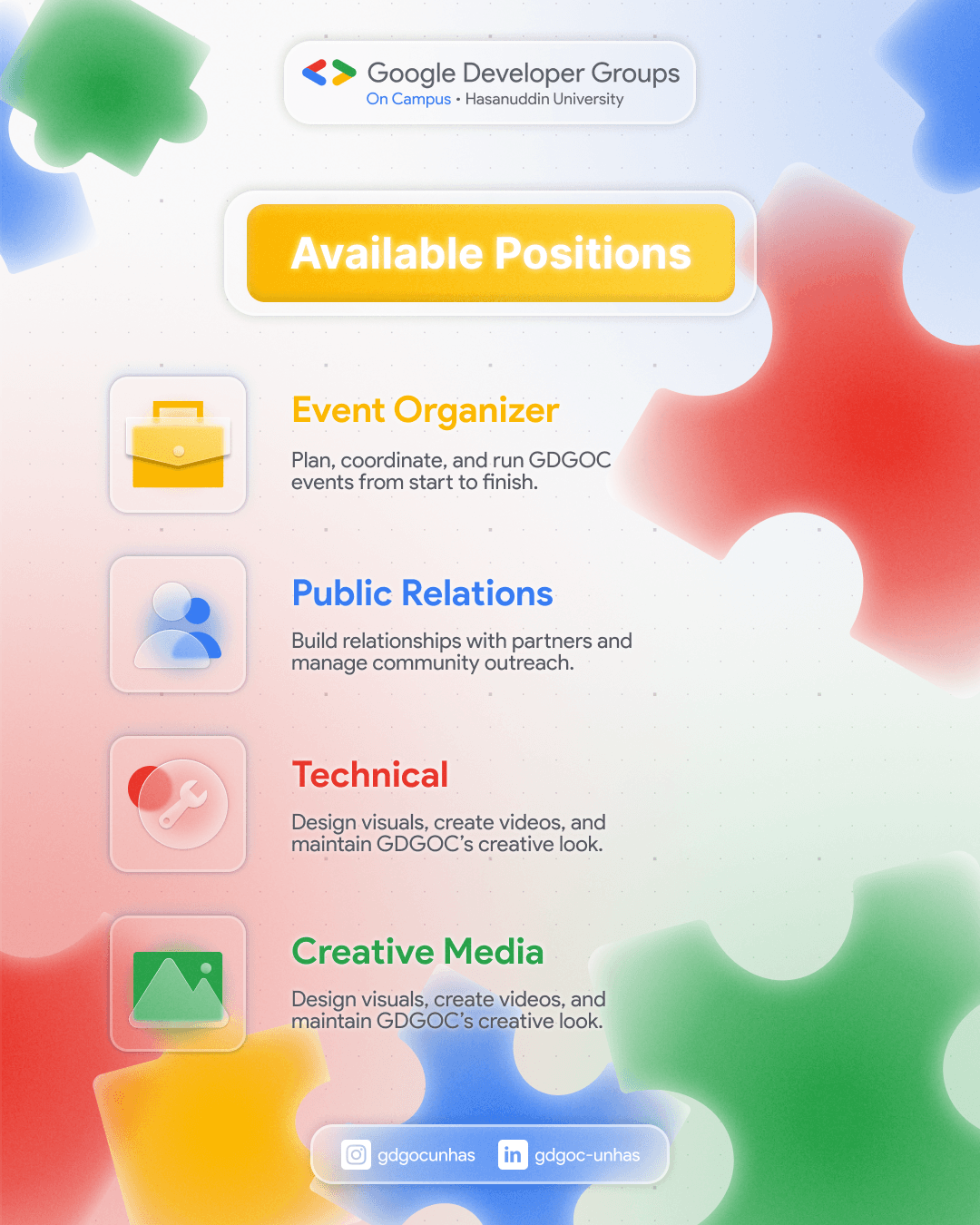 Head of Creative Media at GDG on Campus Unhas — additional material 6