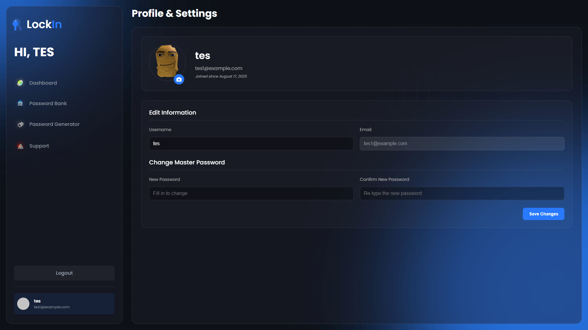 LockIn - Password Manager — final result 3