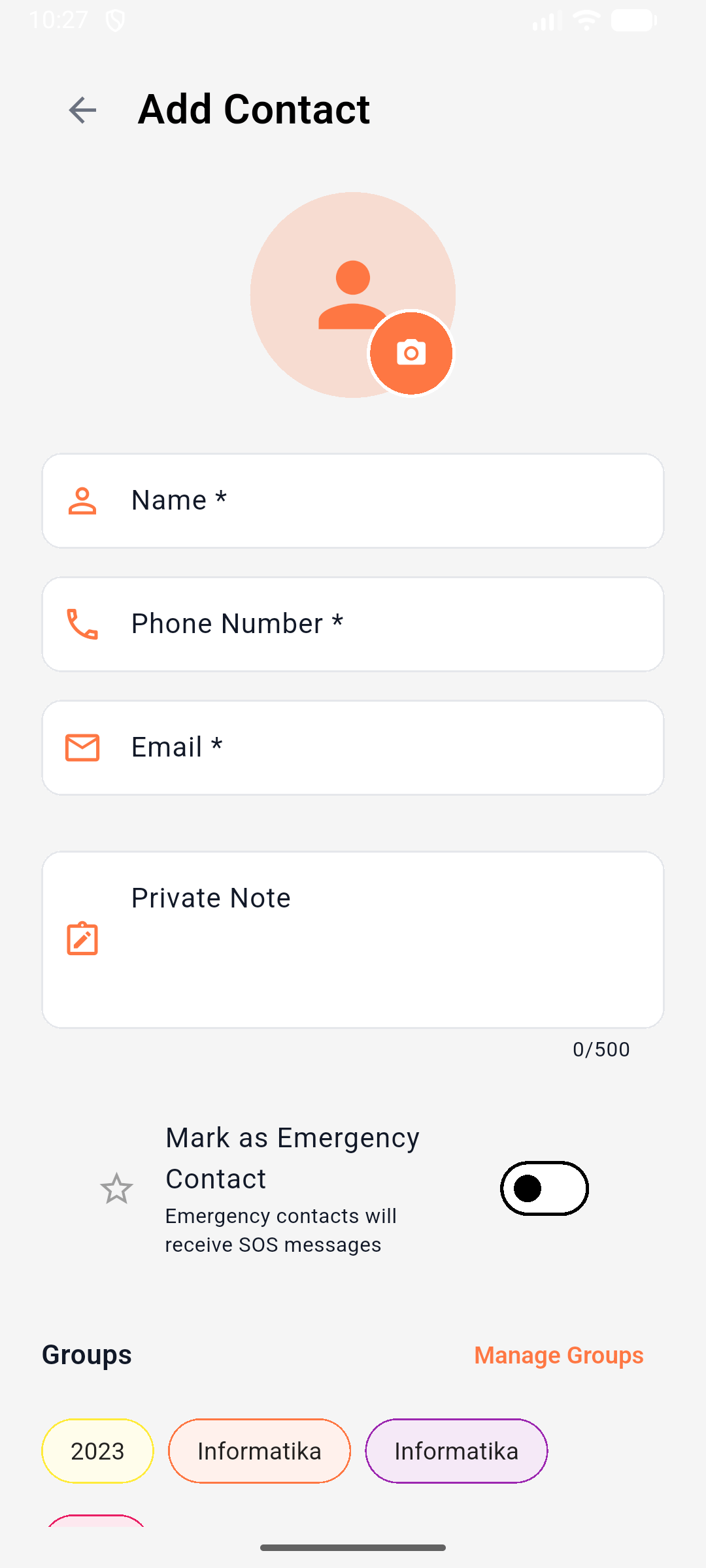 MyFriends - Emergency SOS & Contact Management App — final result 8