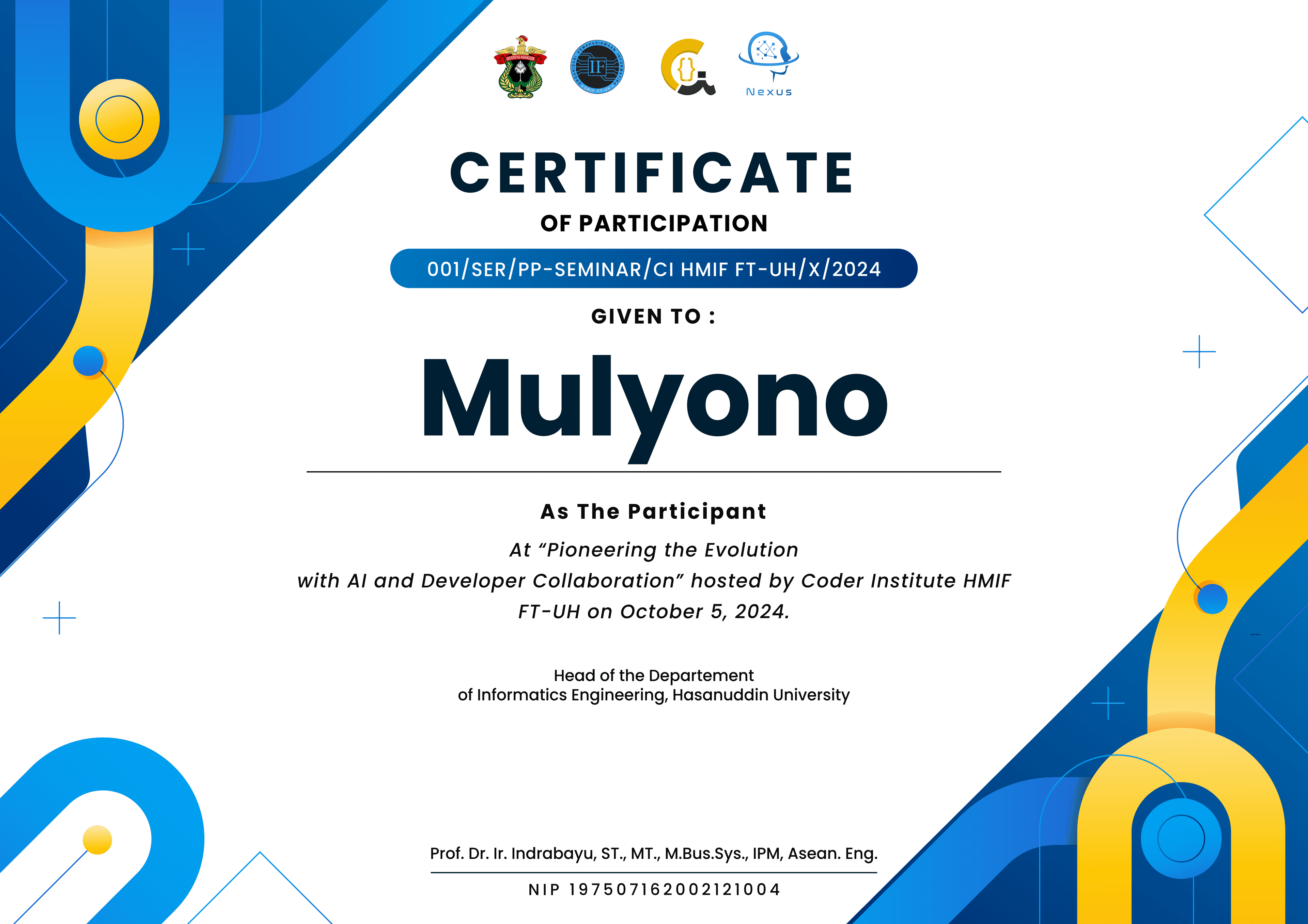 NEXUS 2024 — additional material 1