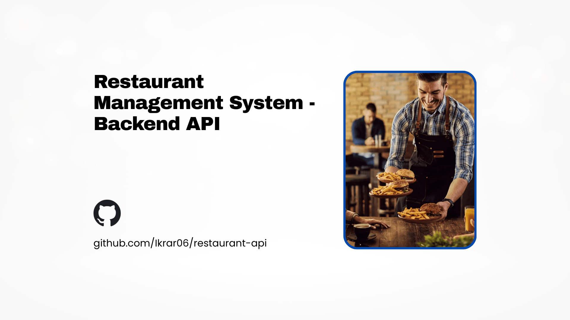 Cover image for project Restaurant Management System - Backend API